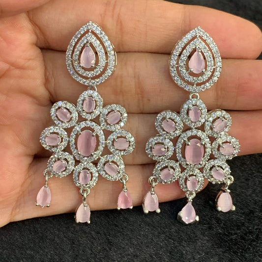 American diamond earrings 00987 - Vijay & Sons
