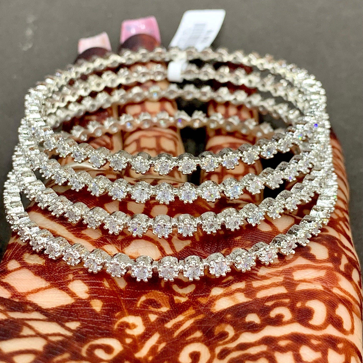 American Diamond Bangles 57654 - Vijay & Sons