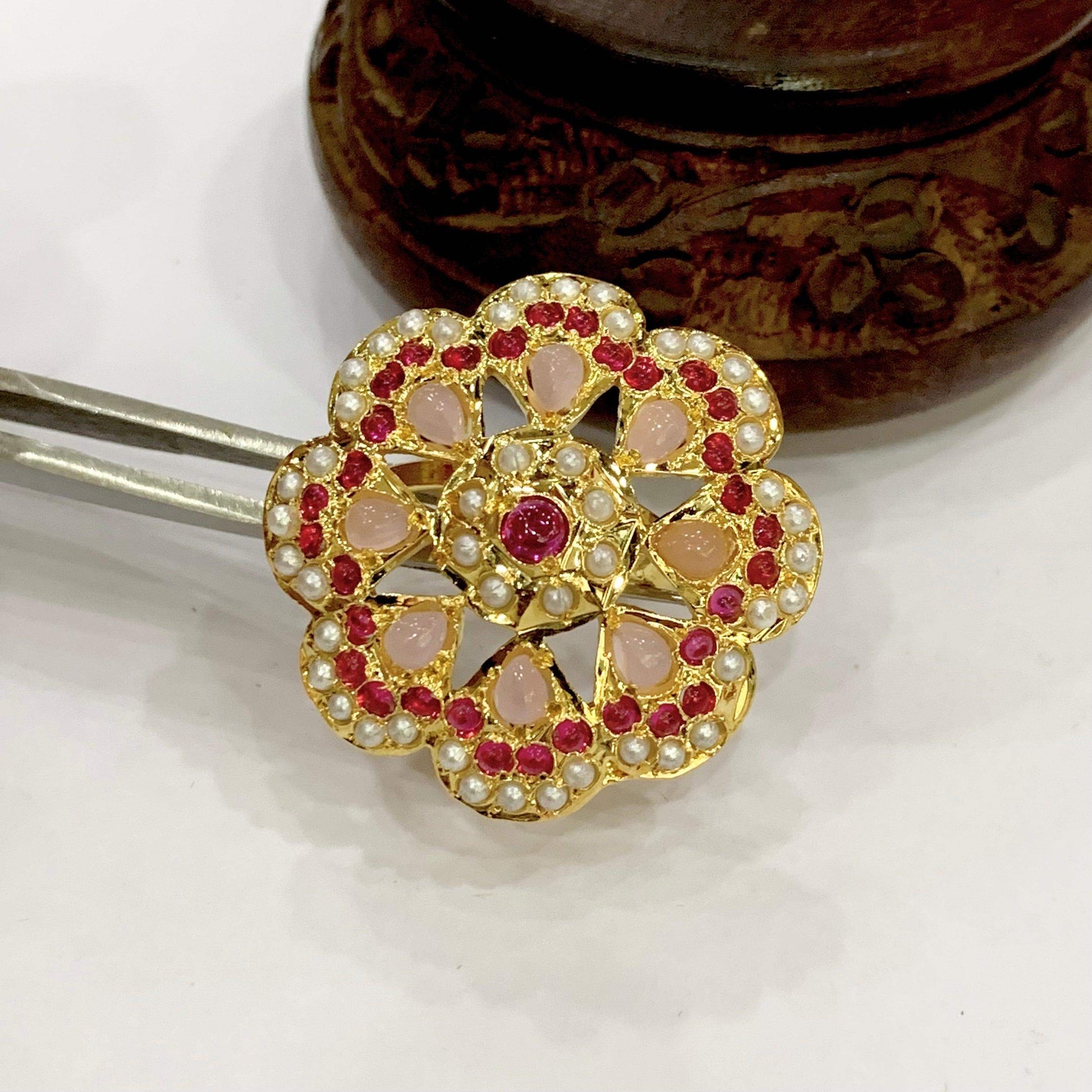 Jadau Ring 815378 - Vijay & Sons