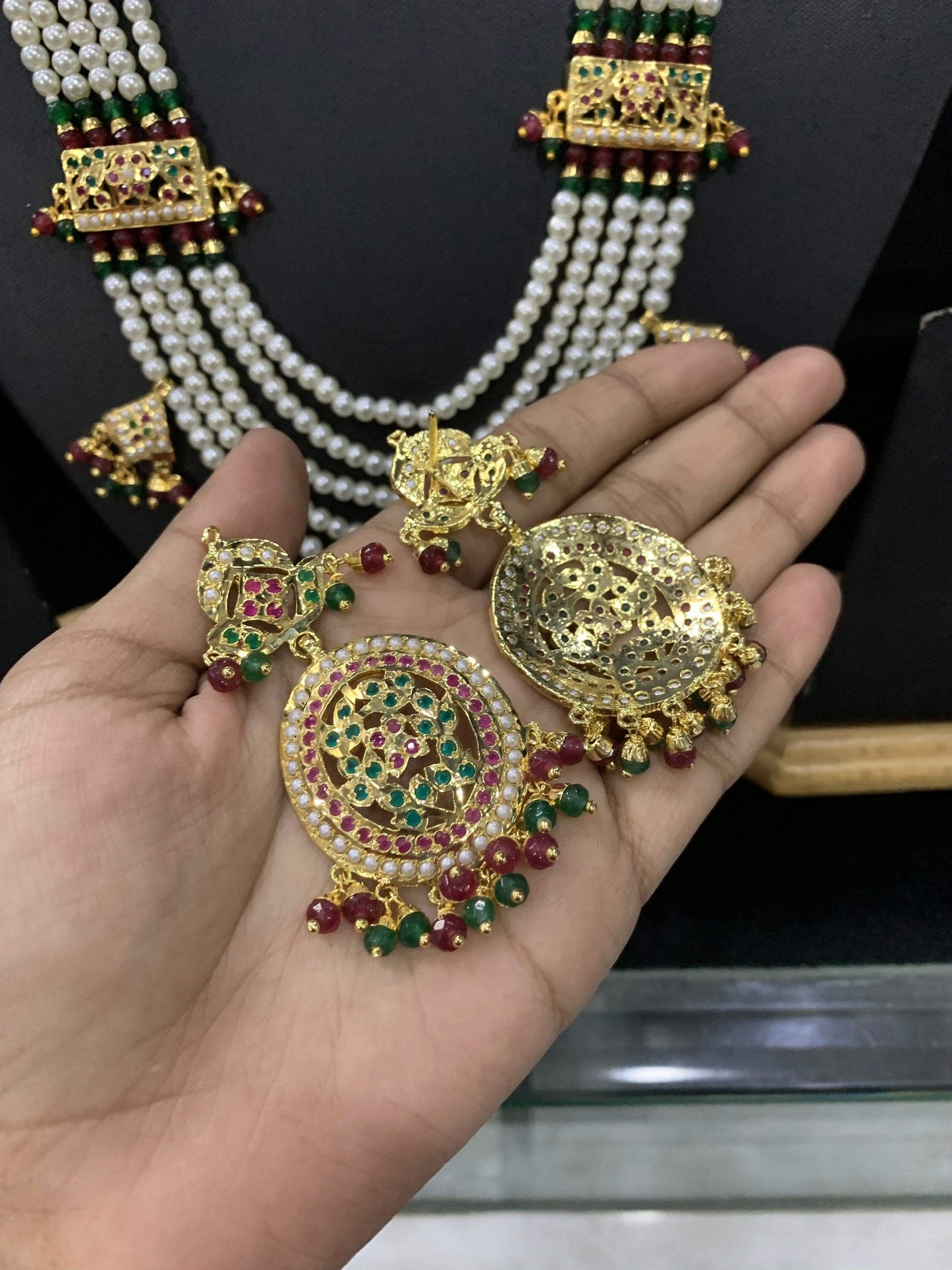 Jadau Rani haar 104819357 - Vijay & Sons