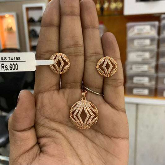 Zircon Pendant Sets 557890 - Vijay & Sons