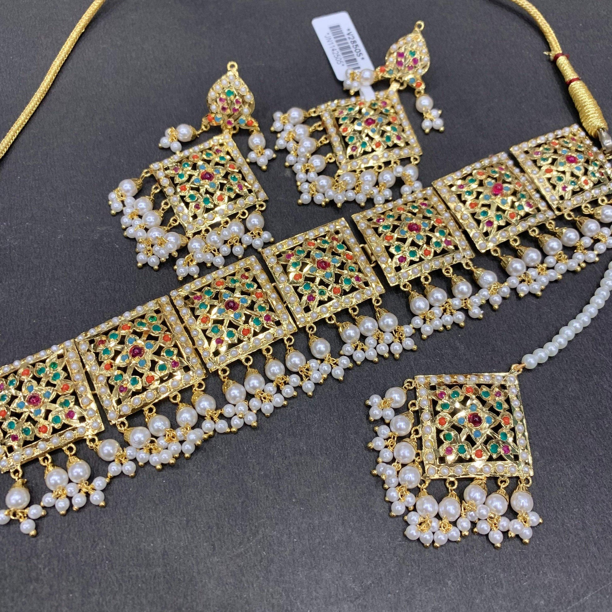 Jadau necklace set783992578 - Vijay & Sons