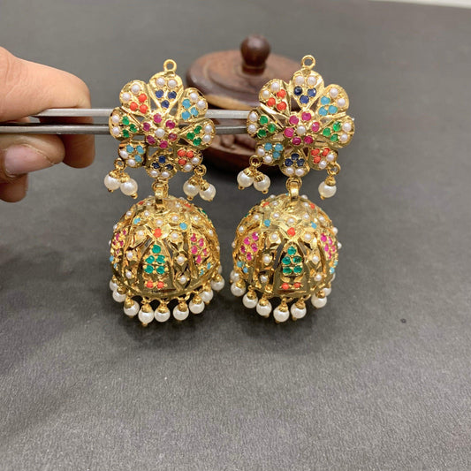 Jadau Earrings 457788 - Vijay & Sons