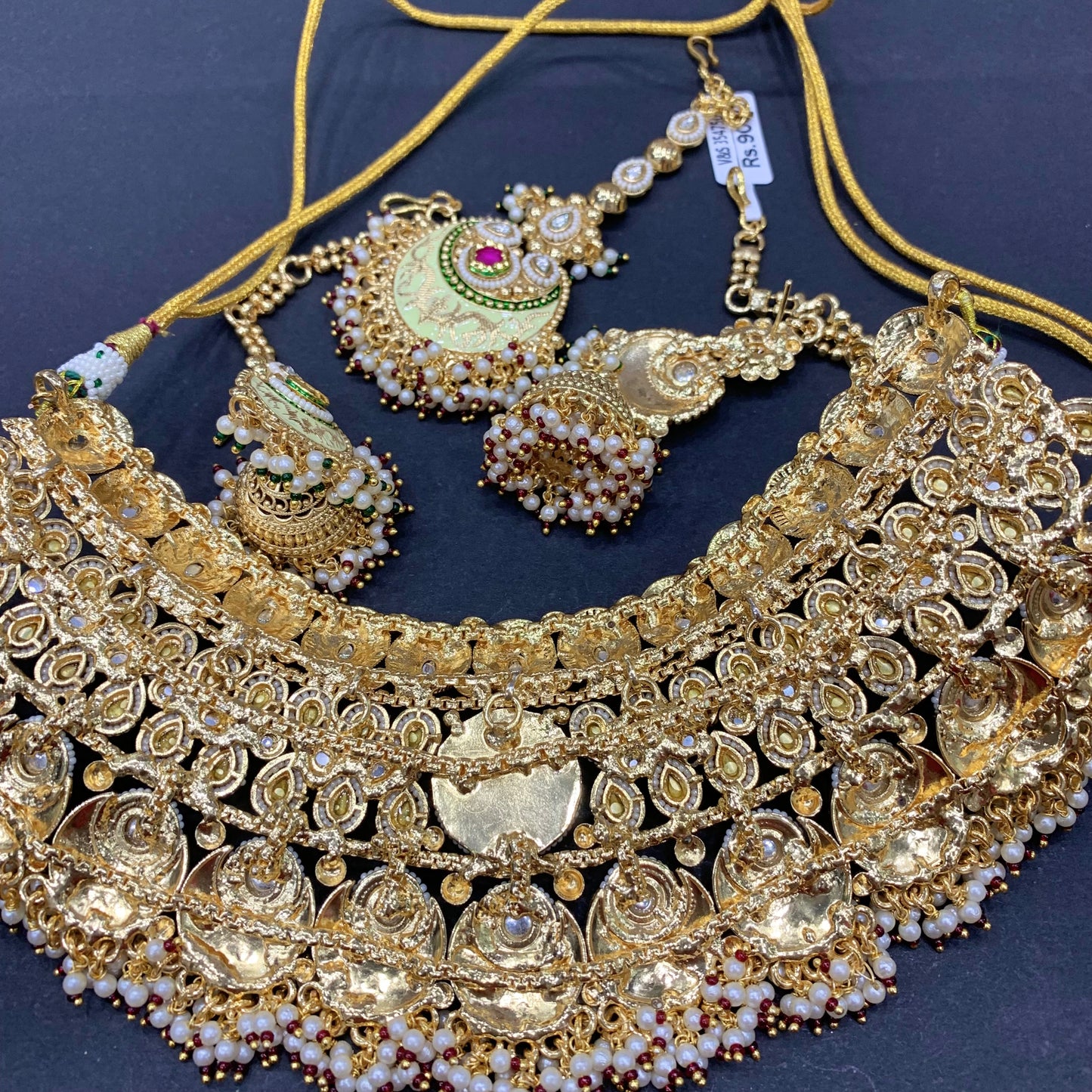 Kundan Necklace Set 346456