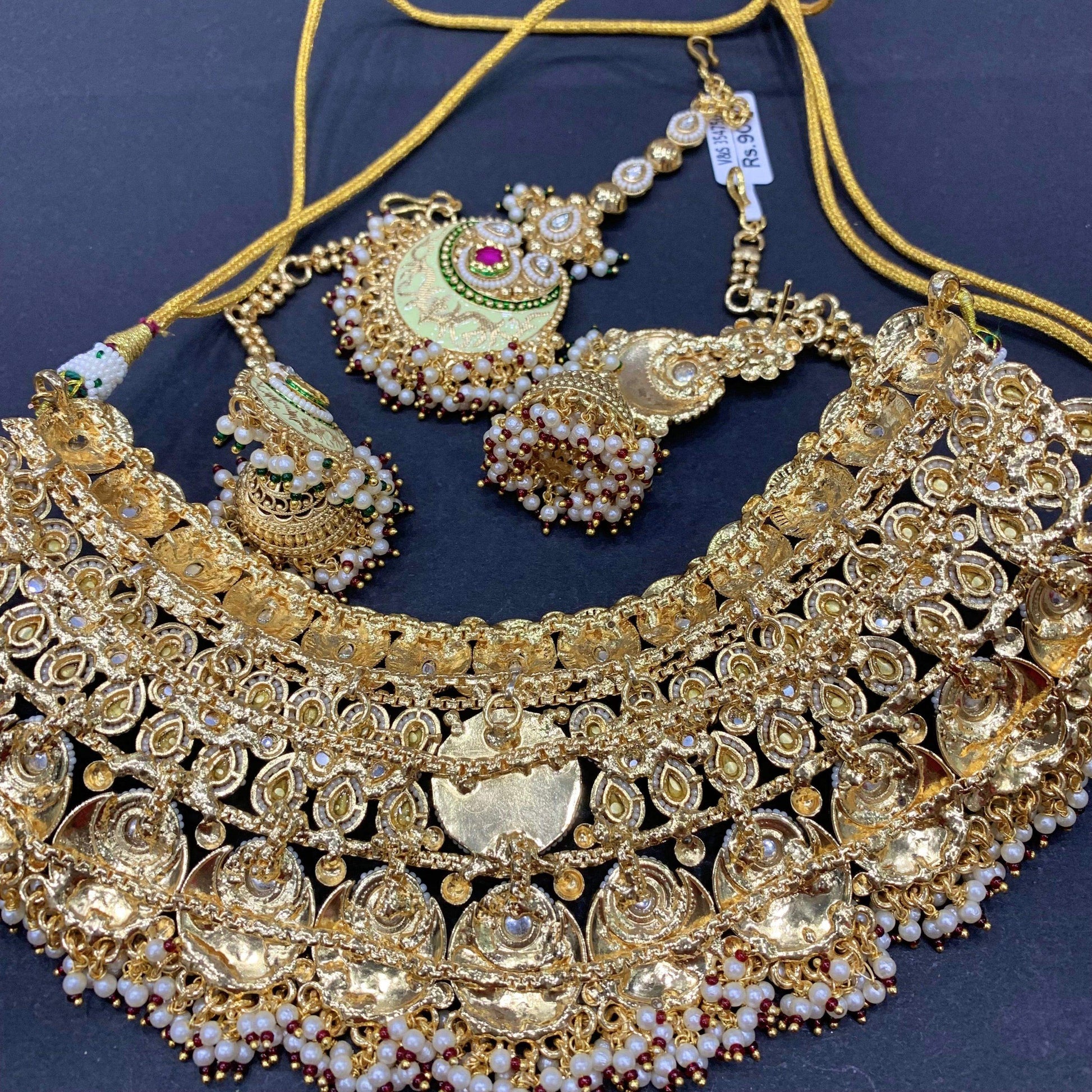 Kundan Necklace Set 346456 - Vijay & Sons