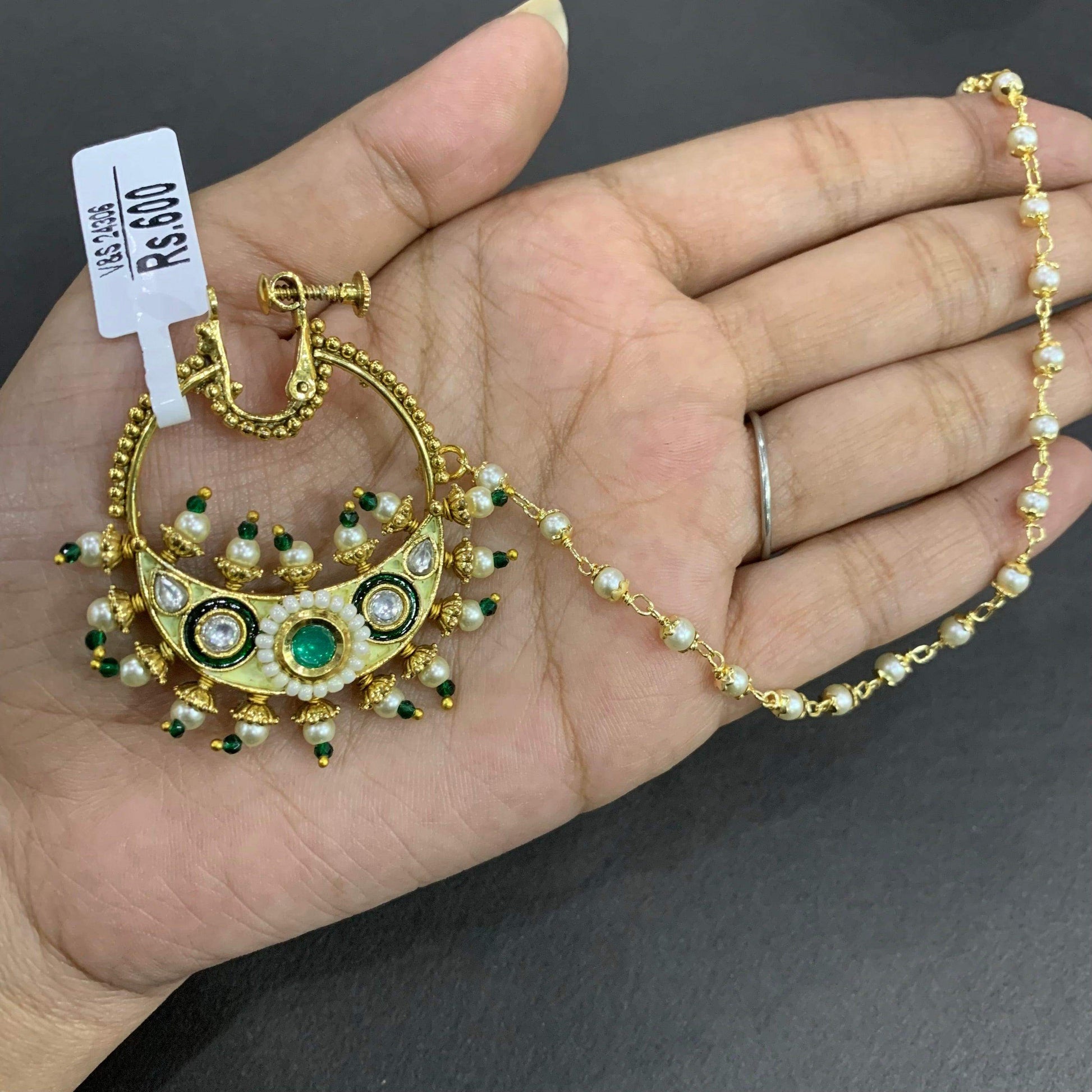 Gold plated Nath 6765766 - Vijay & Sons