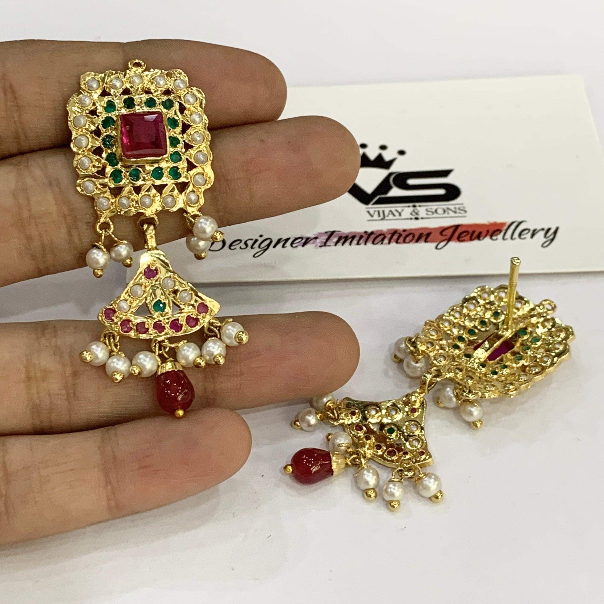 Jadau chokker set 4684433 - Vijay & Sons