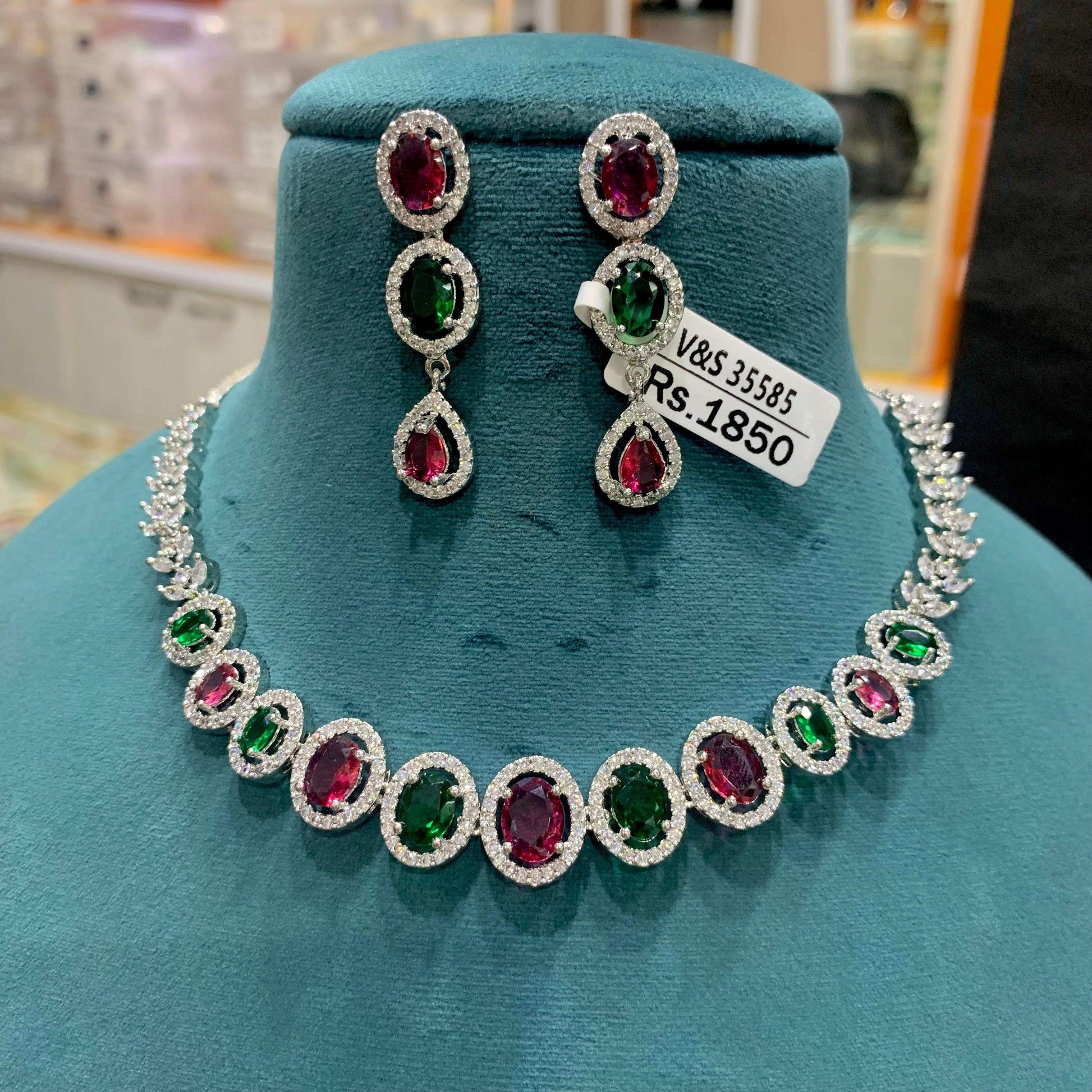 Zircon Necklace Set 5778727 - Vijay & Sons