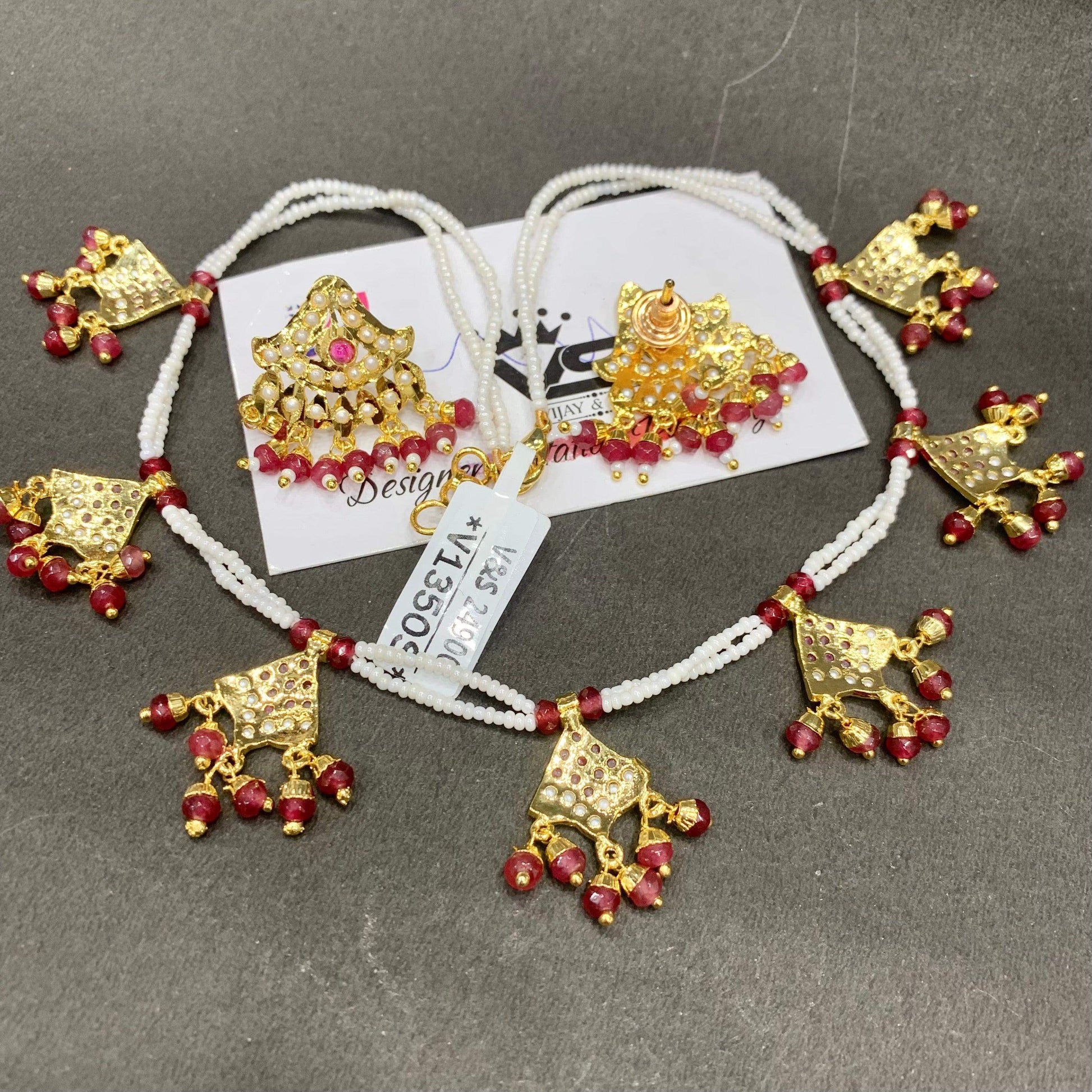 jadau jewellery 82600c - Vijay & Sons