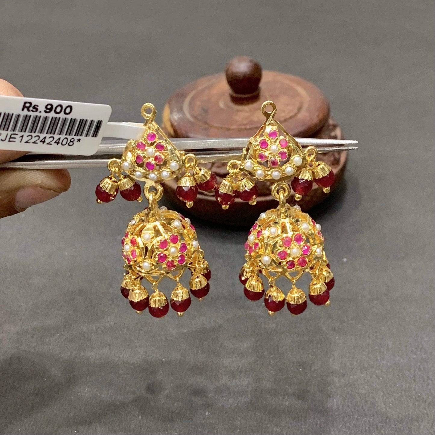 Jadau Jhumka For Women 554333 - Vijay & Sons