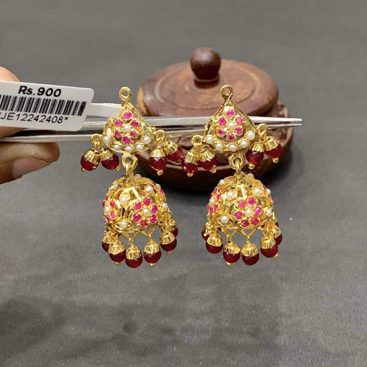 Jadau Jhumka For Women 554333 - Vijay & Sons