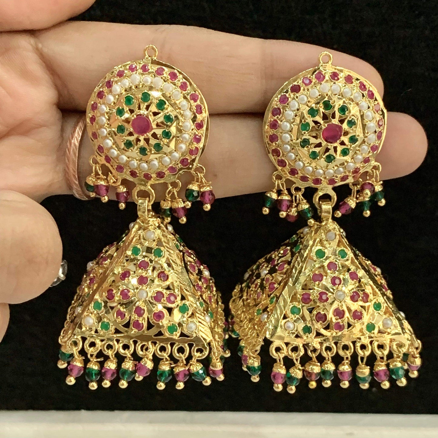 Jadau Earrings 567853 - Vijay & Sons