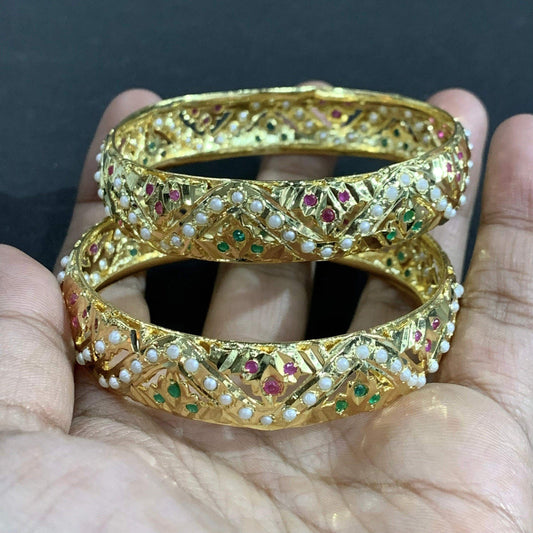 Jadau bangles 57765445 - Vijay & Sons
