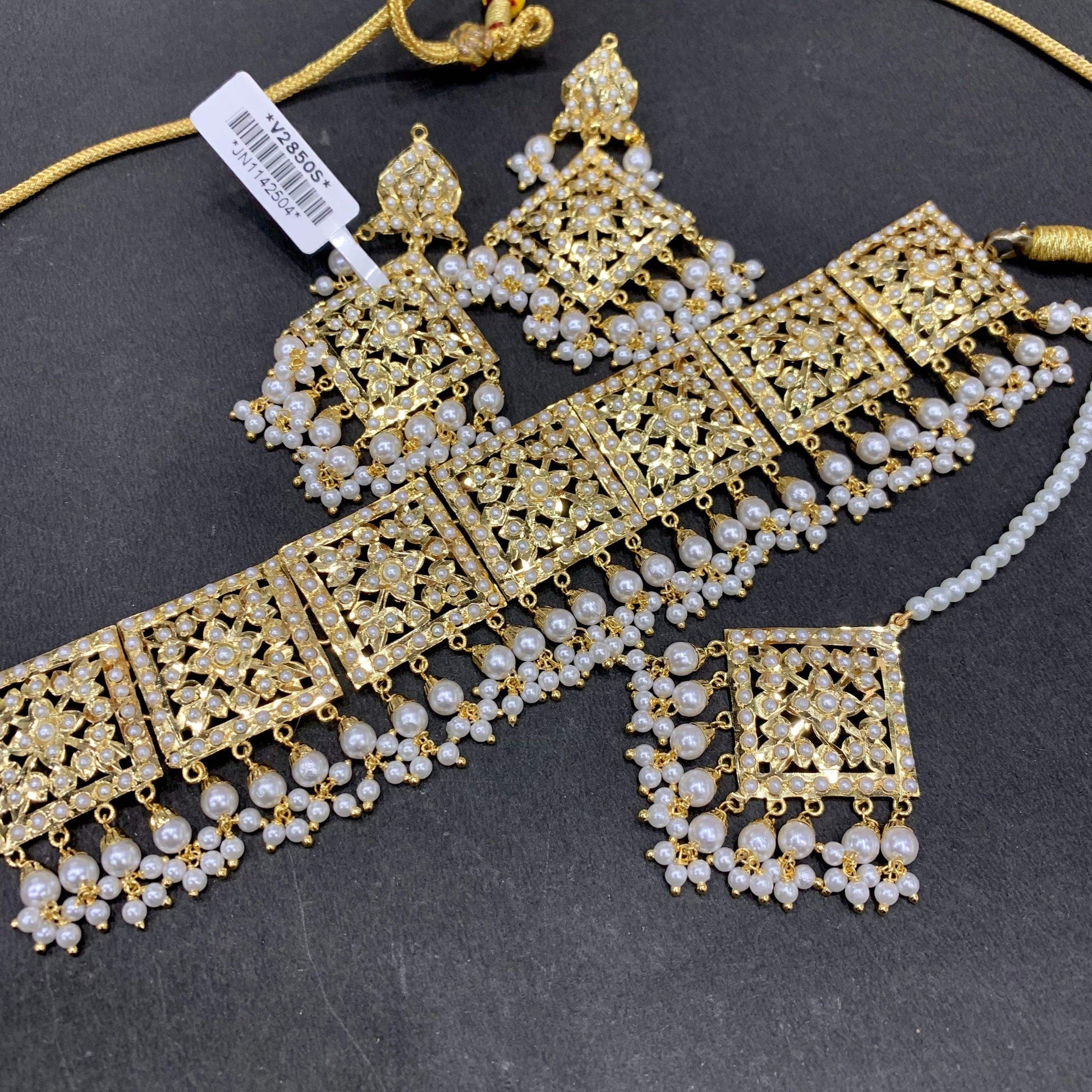 Jadau necklace set783992578 - Vijay & Sons