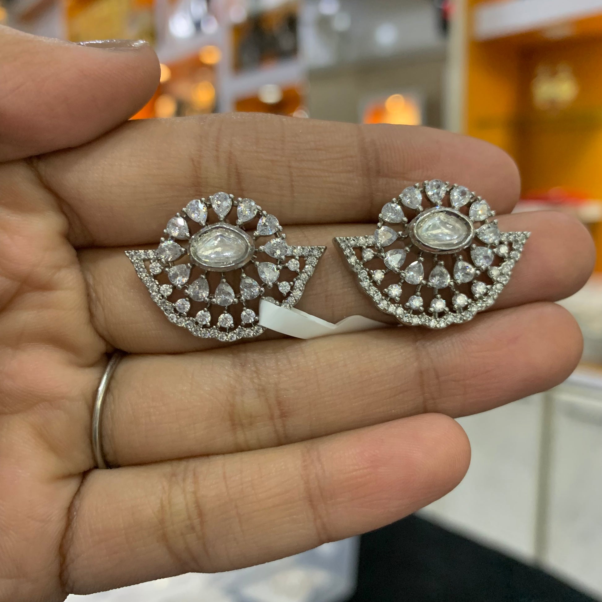 Zircon Earring 46655 - Vijay & Sons