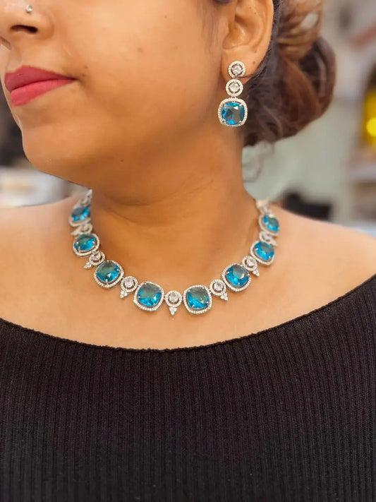 Diamond necklace set 4421