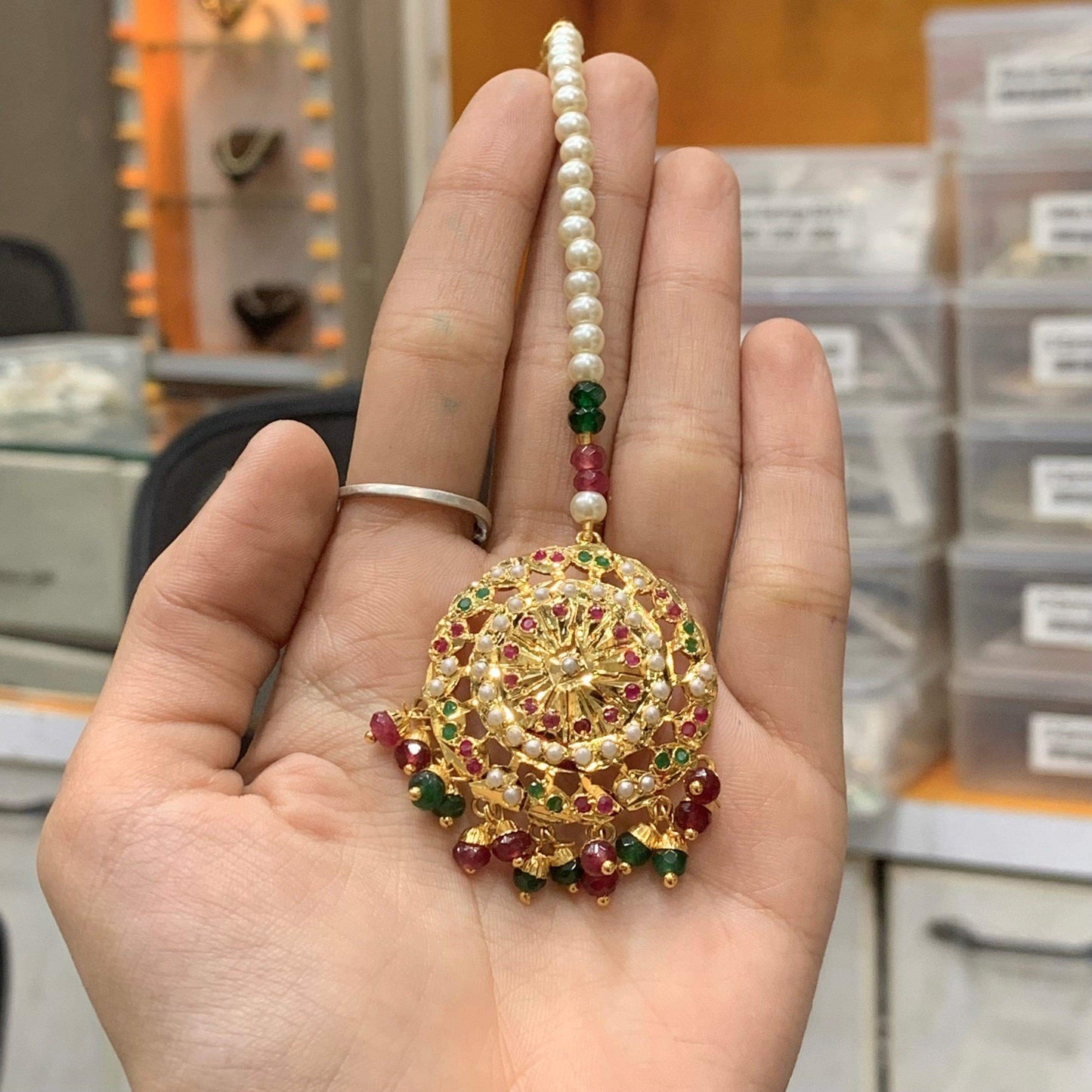 Jadau Earrings 536965 - Vijay & Sons