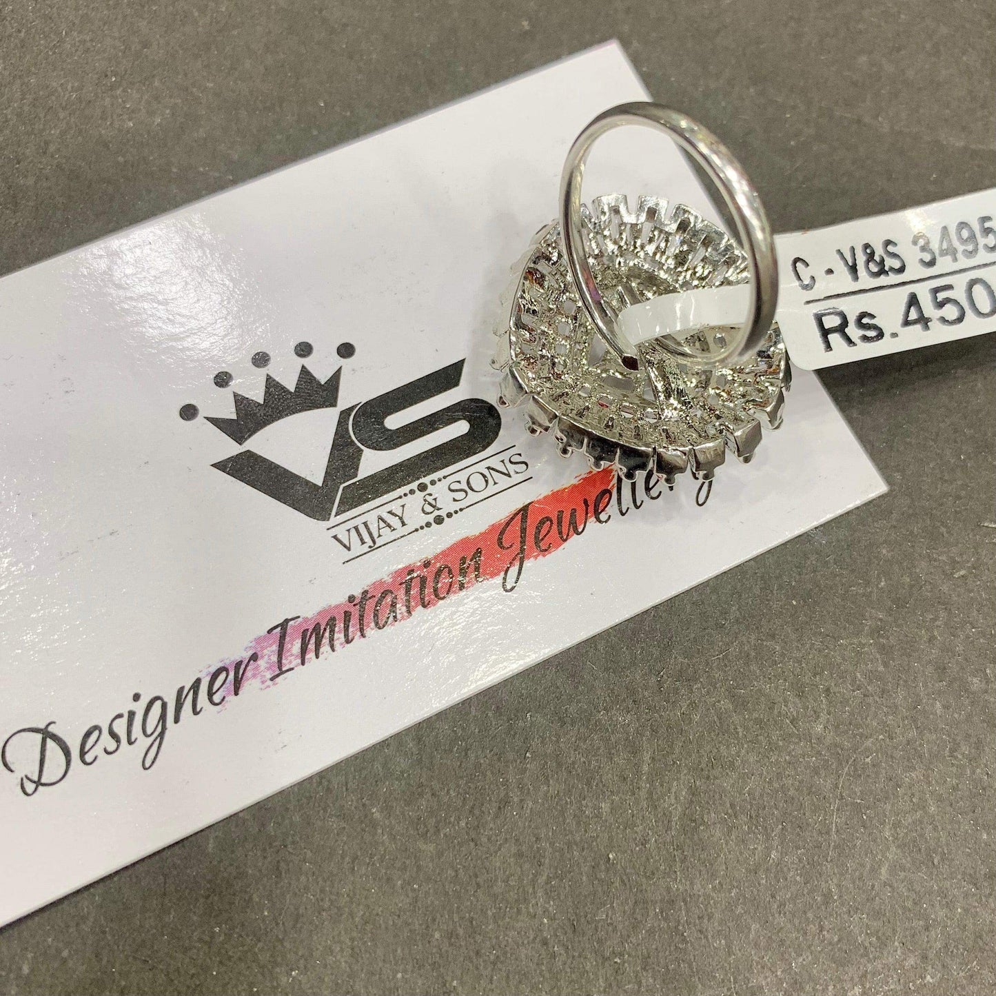 American Diamond Ring 9987 - Vijay & Sons