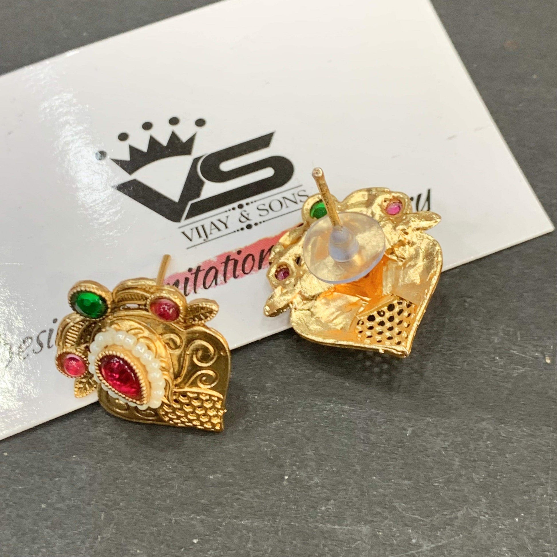 Antique Earrings 355456 - Vijay & Sons