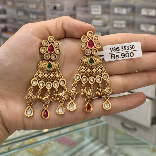 Antique earrings 54433 - Vijay & Sons