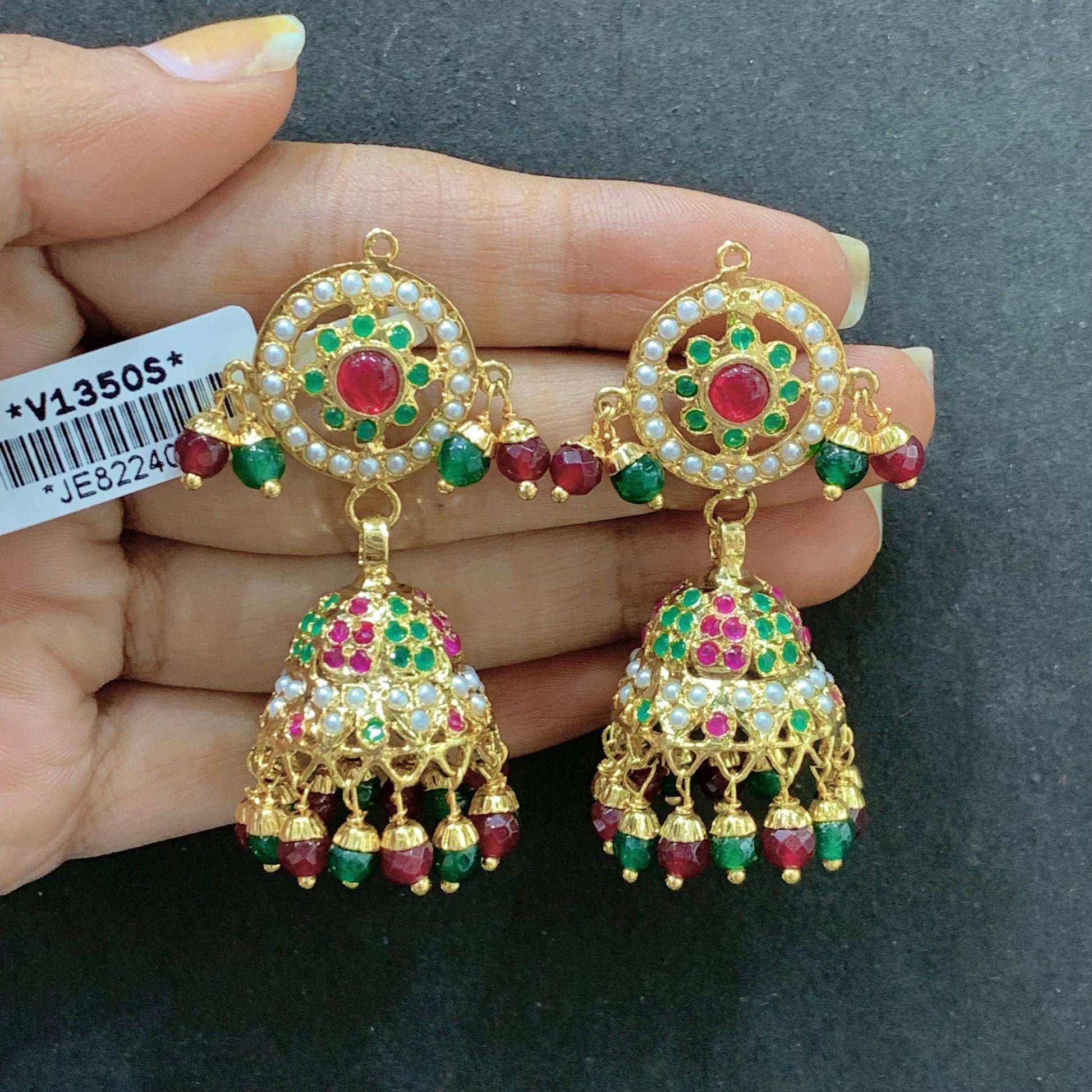 Jadau Earrings 576556 - Vijay & Sons