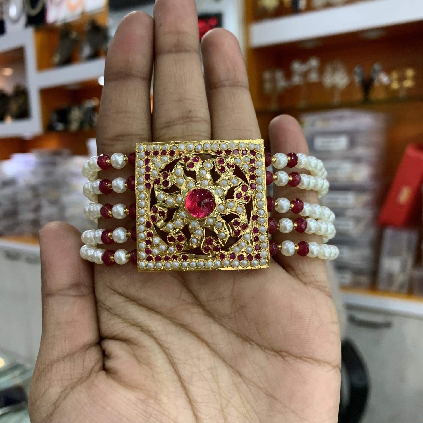 Jadau Bracelets 461656 - Vijay & Sons