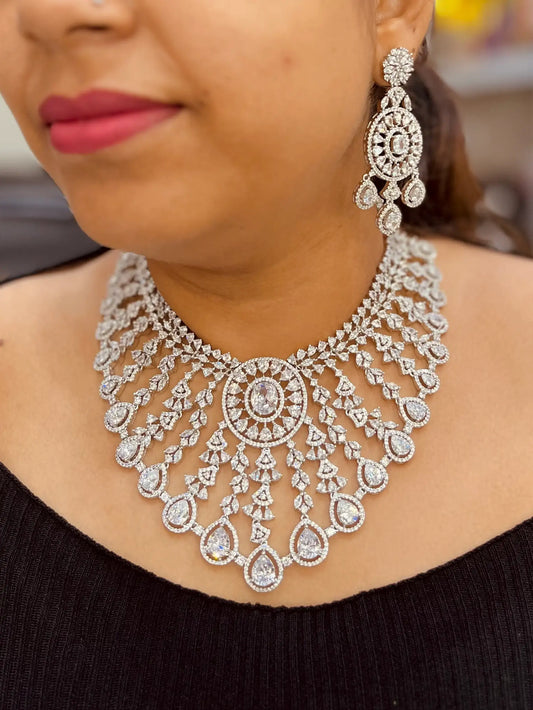 Diamond Necklace 165489 - Vijay & Sons