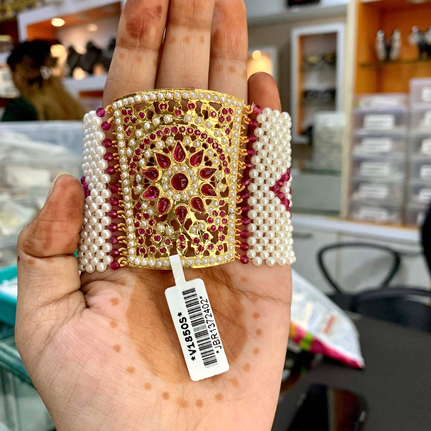 Jadau Bracelets 35656 - Vijay & Sons