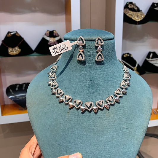 Zircon Necklace Set 73929