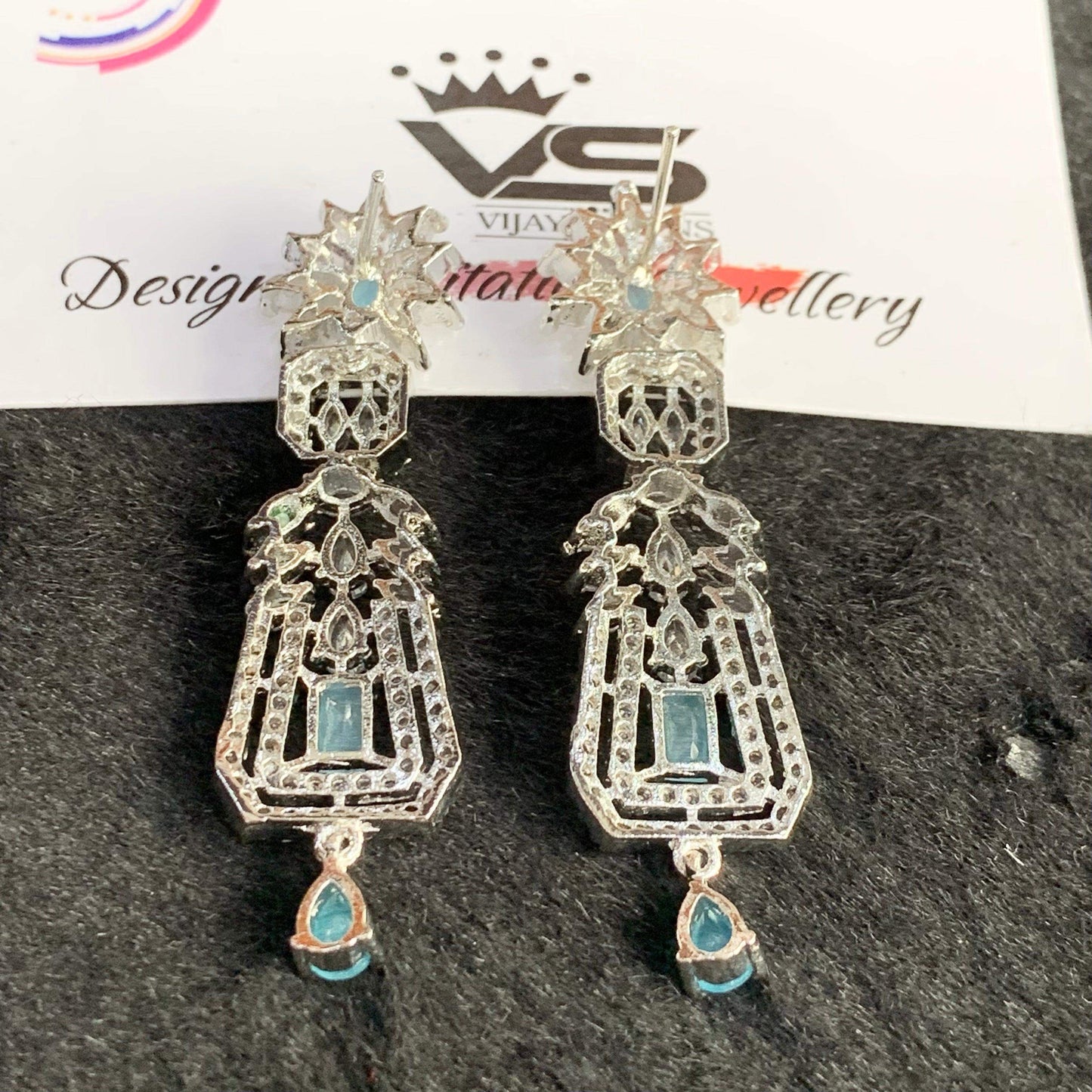 American diamond earrings 564356 - Vijay & Sons