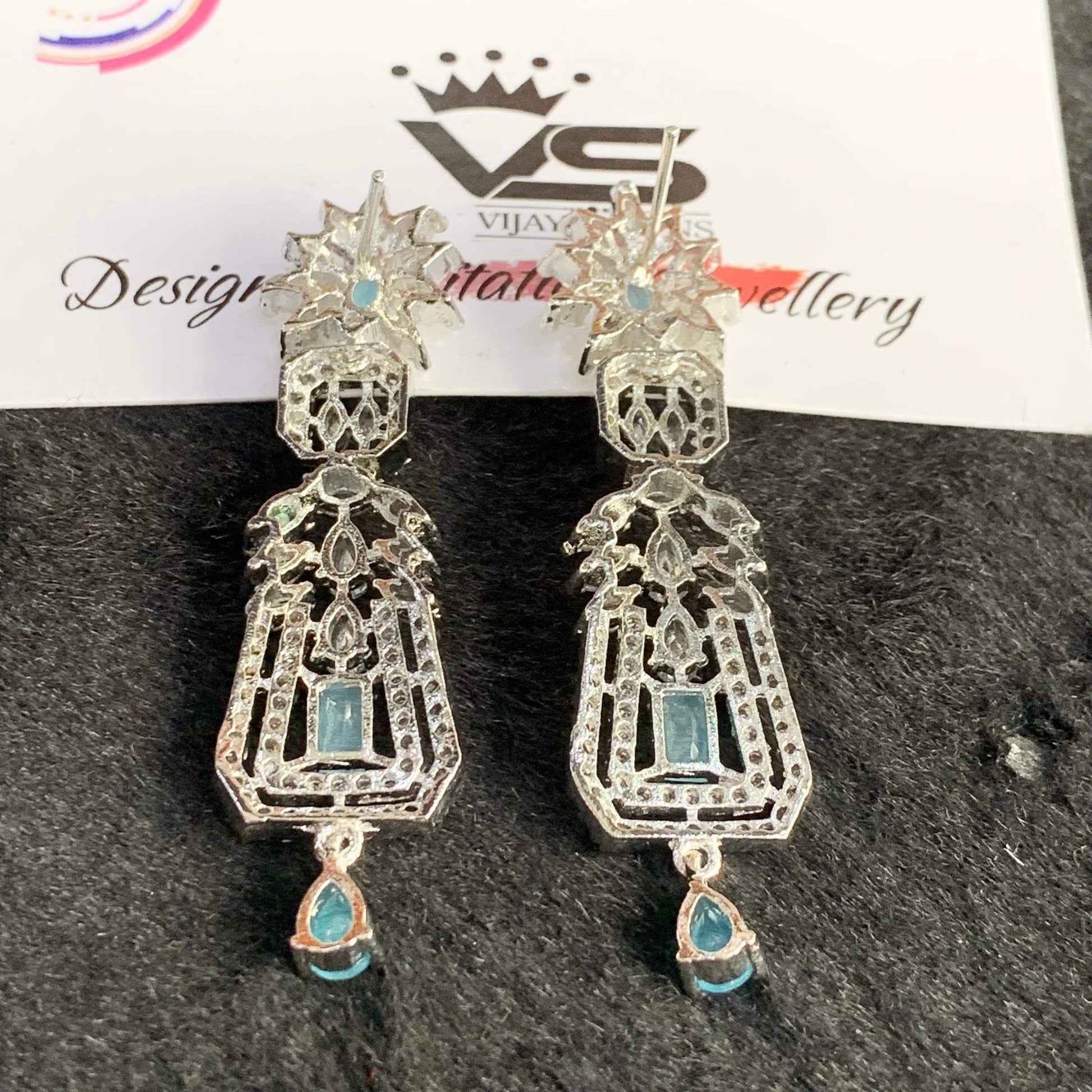 American diamond earrings 564356 - Vijay & Sons