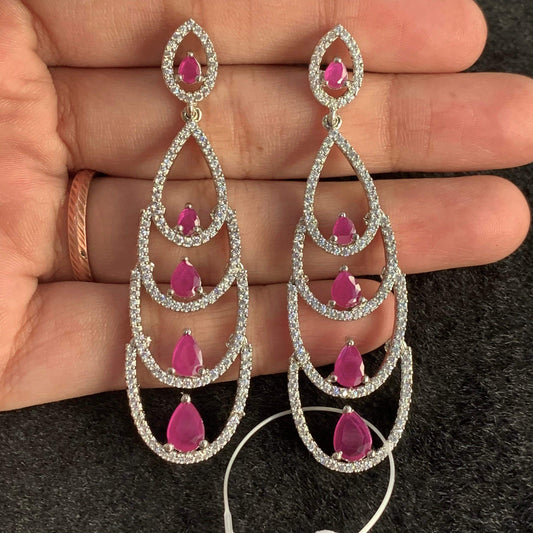 American Diamond Earrings 4566 - Vijay & Sons