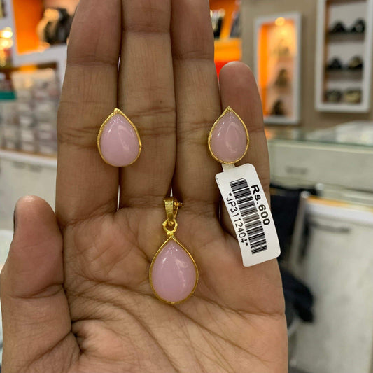 Zircon Pendant Sets 24467 - Vijay & Sons