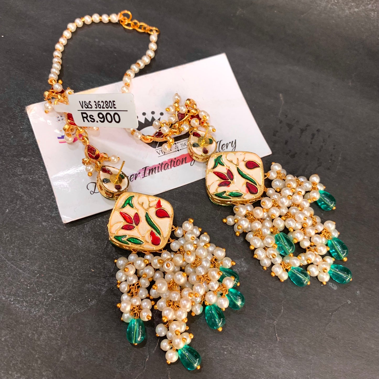 Kundan Earrings 62467