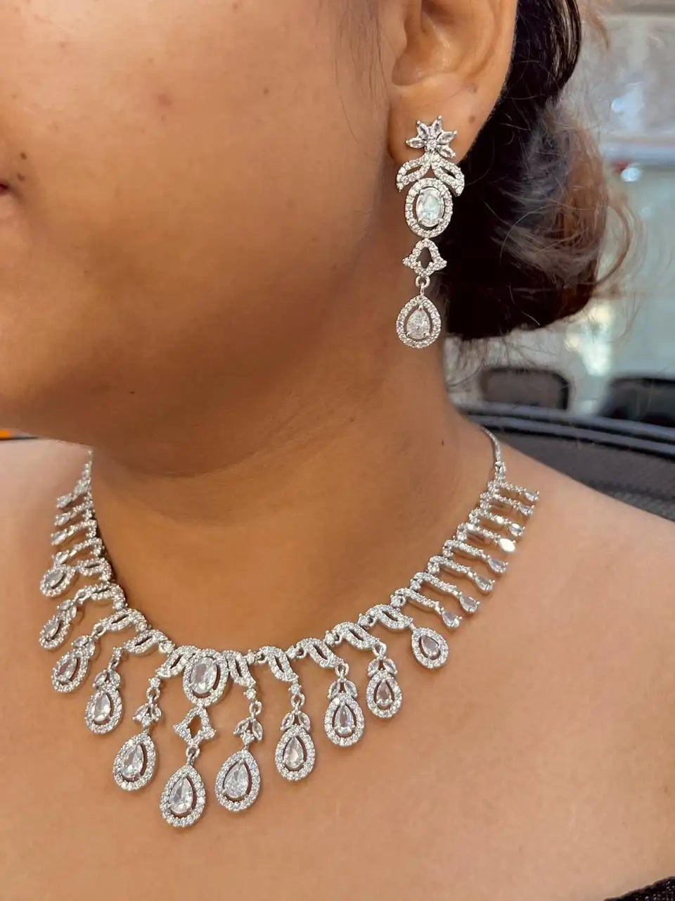 Zircon Necklace Sets 46774569