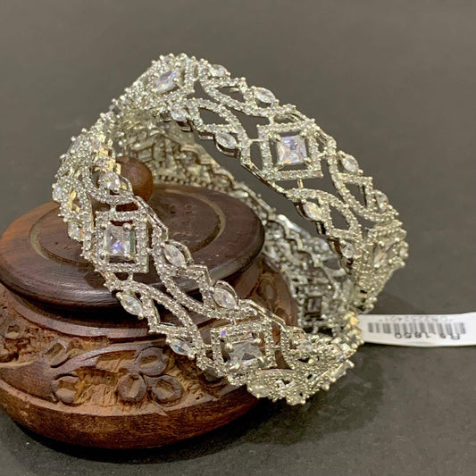 American Diamond Bangles 123234 - Vijay & Sons