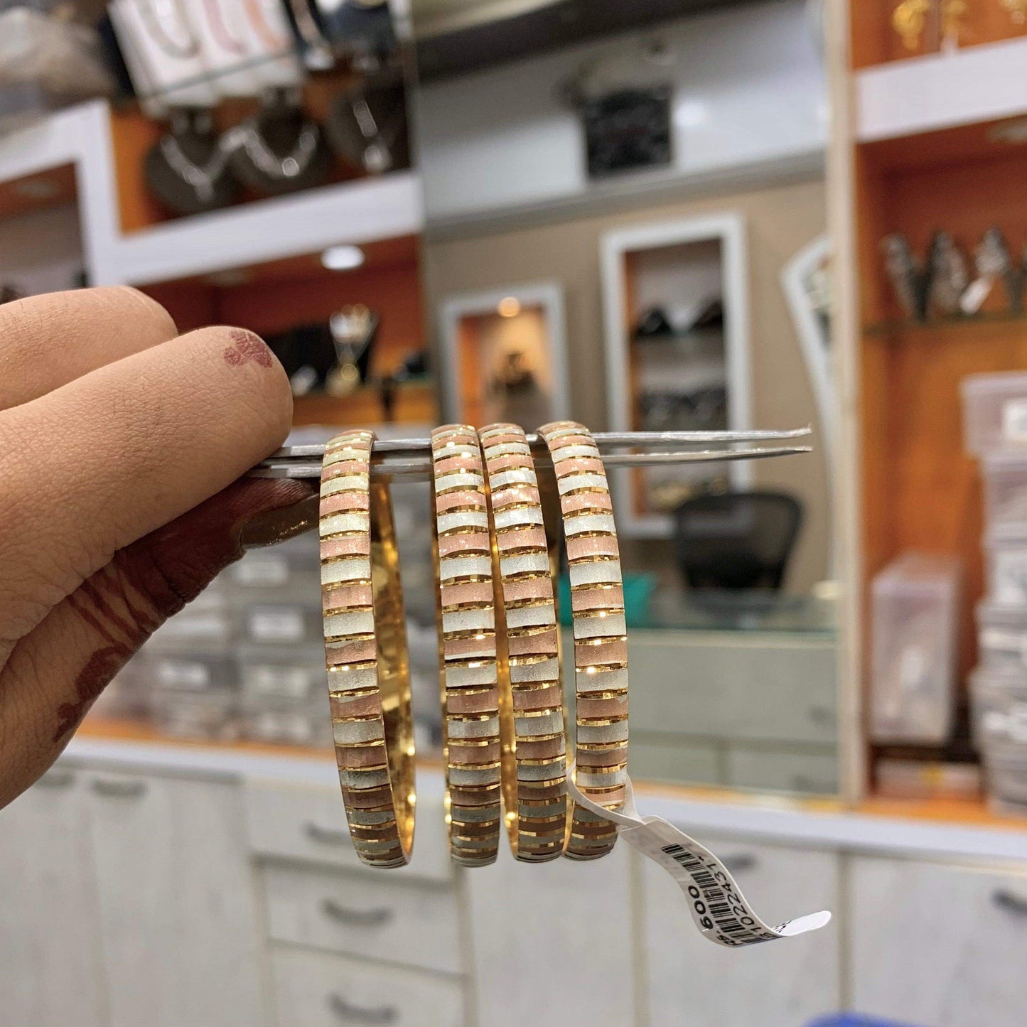 Gold Plated Bangles 634433 - Vijay & Sons