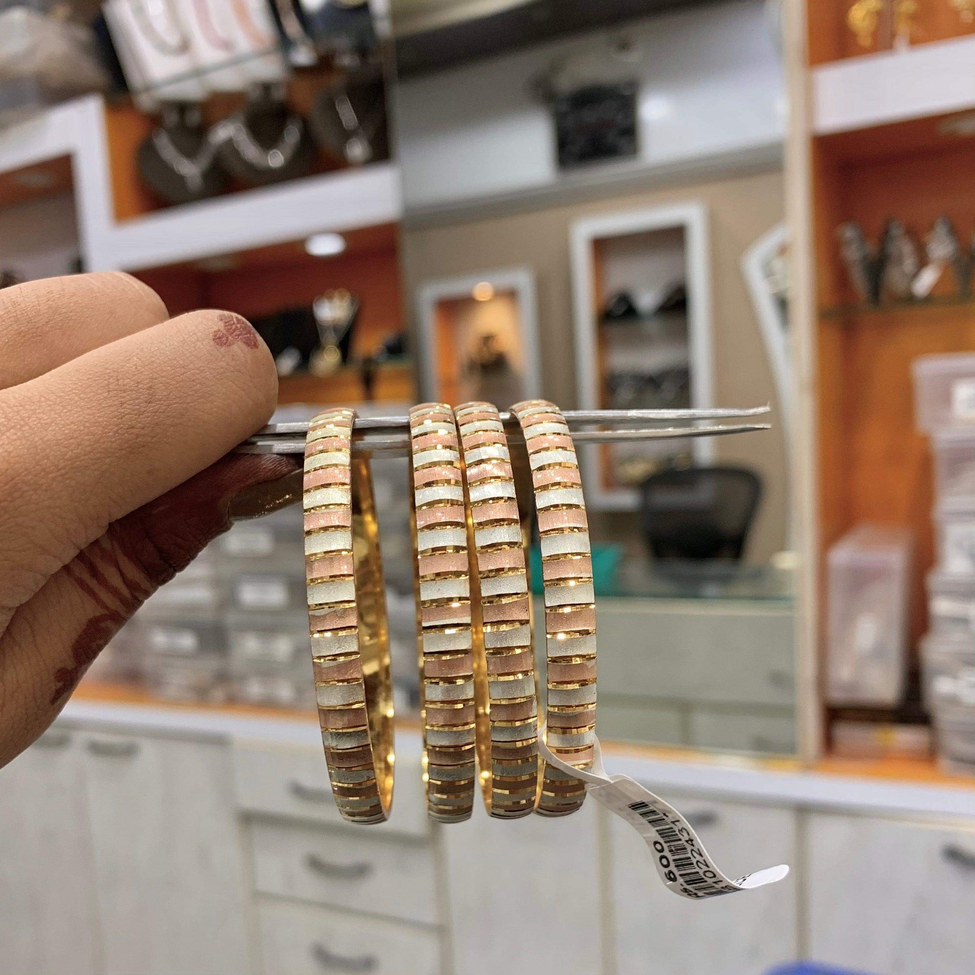 Gold Plated Bangles 634433 - Vijay & Sons