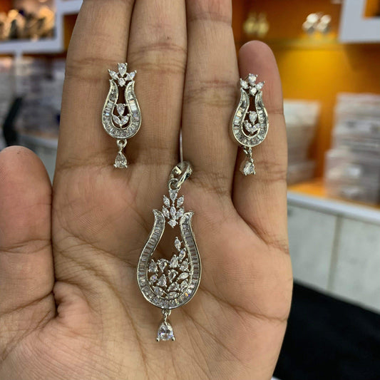 Zircon Pendant Sets 5246786 - Vijay & Sons