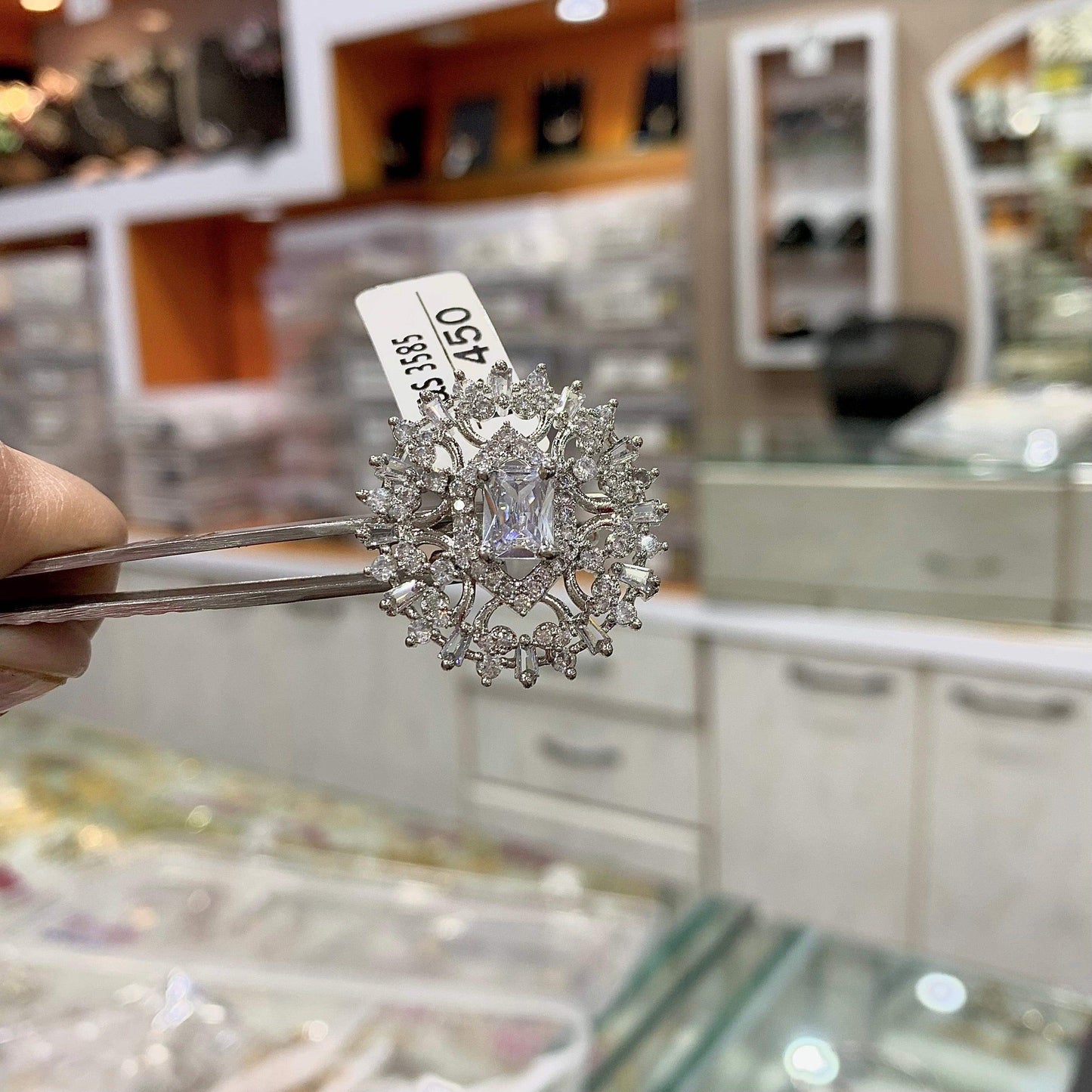 American Diamond Ring 434654 - Vijay & Sons