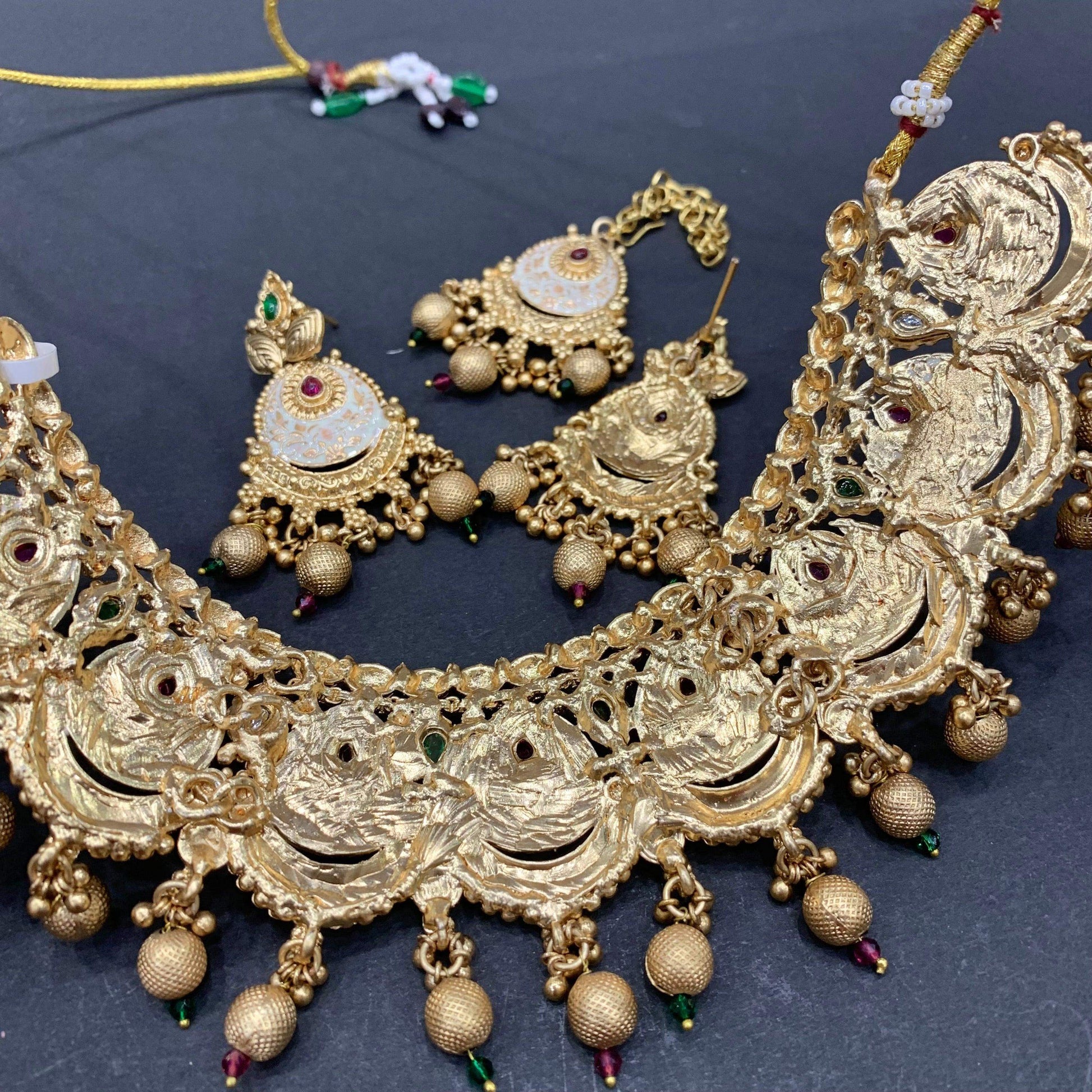 Antique Necklace set 725253 - Vijay & Sons