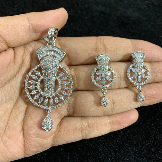 Diamond Pendant Set 525666 - Vijay & Sons