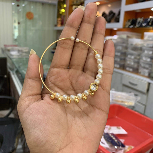 Gold plated Nath 6765 - Vijay & Sons