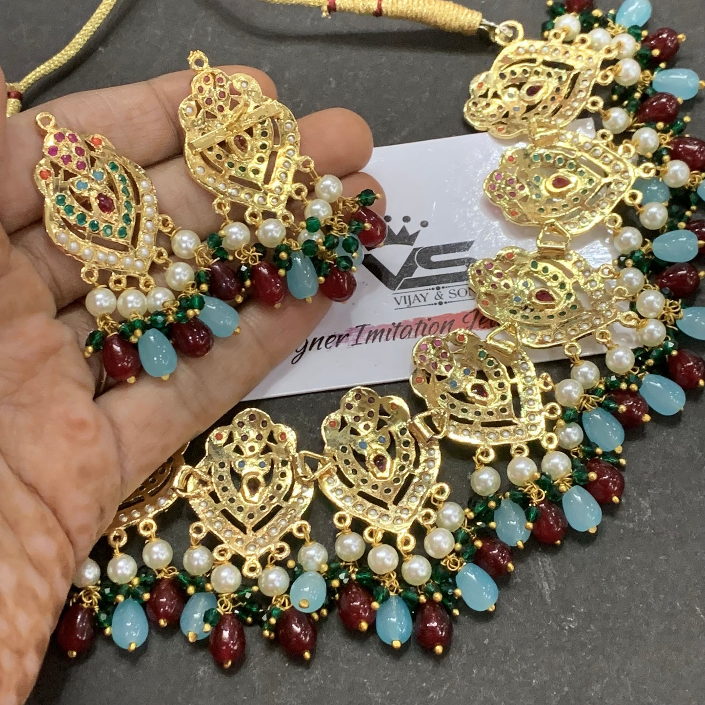 Jadau Necklace Set 83000