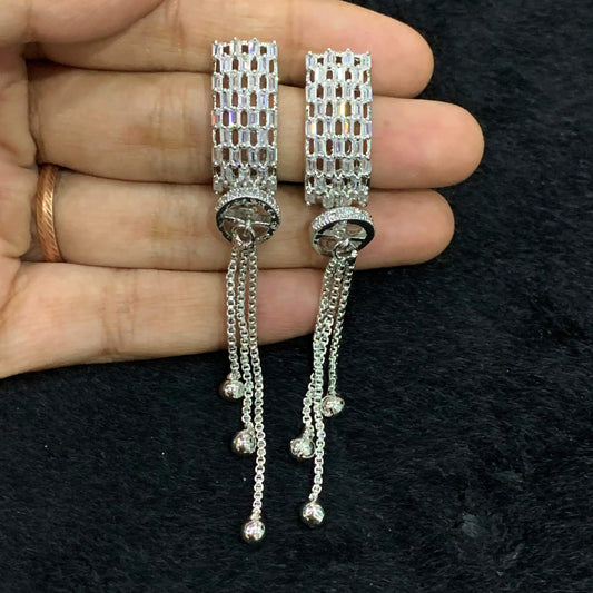American Diamond Earrings 34566 - Vijay & Sons