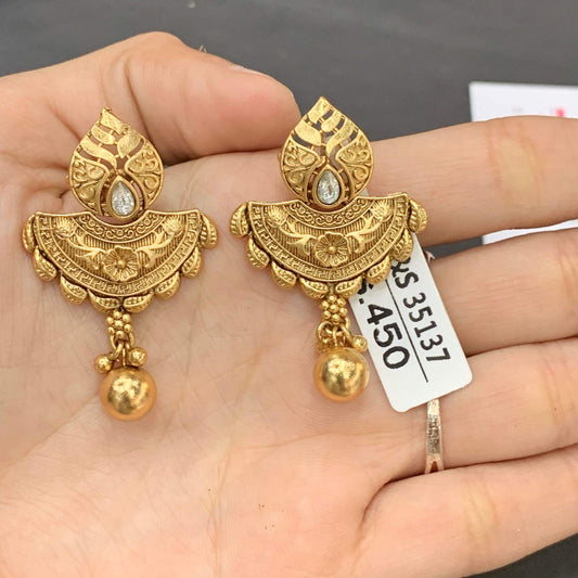 Antique Earrings 35780 - Vijay & Sons