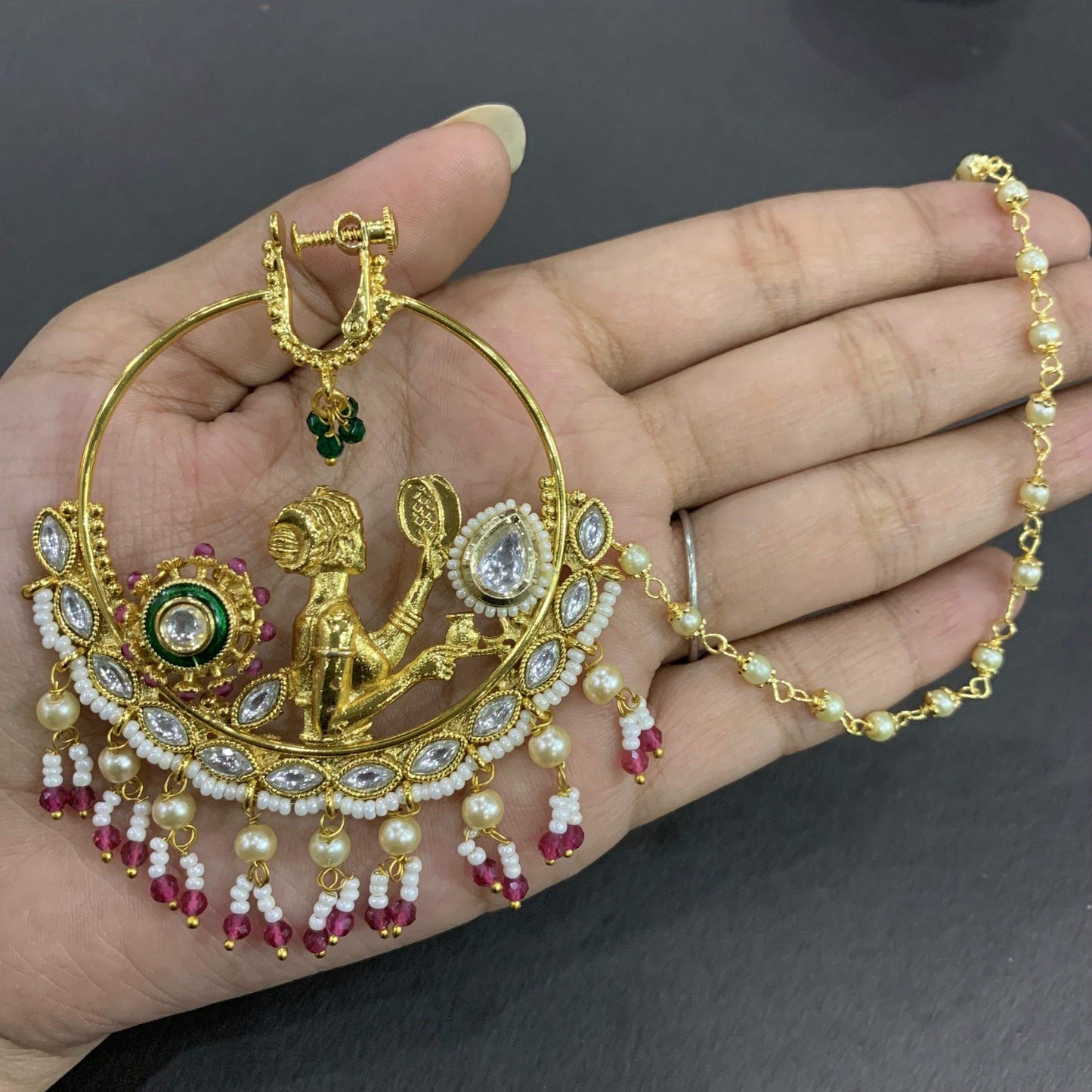 Gold plated Nath 6765765 - Vijay & Sons