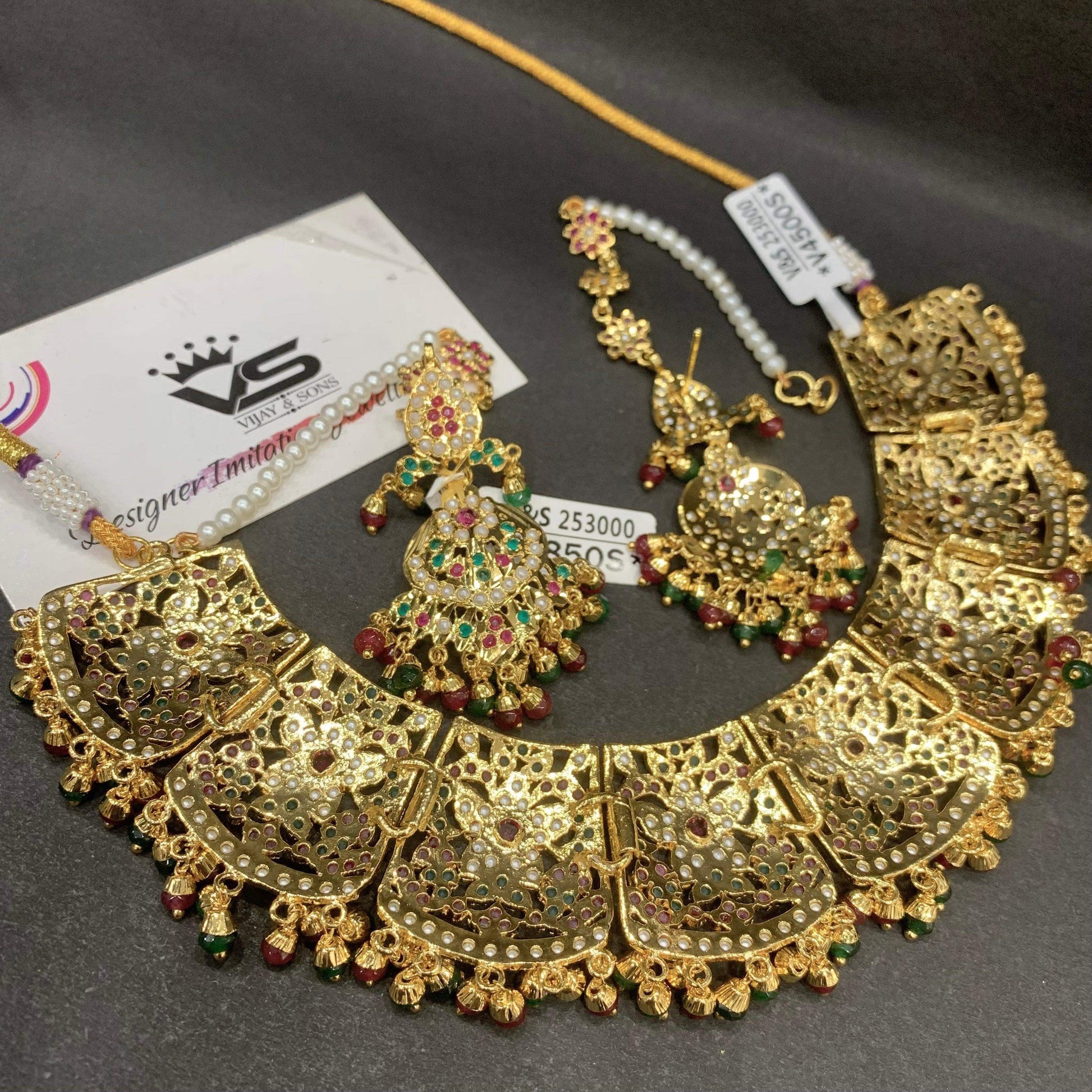 Jadau Necklace Sets 42543 - Vijay & Sons