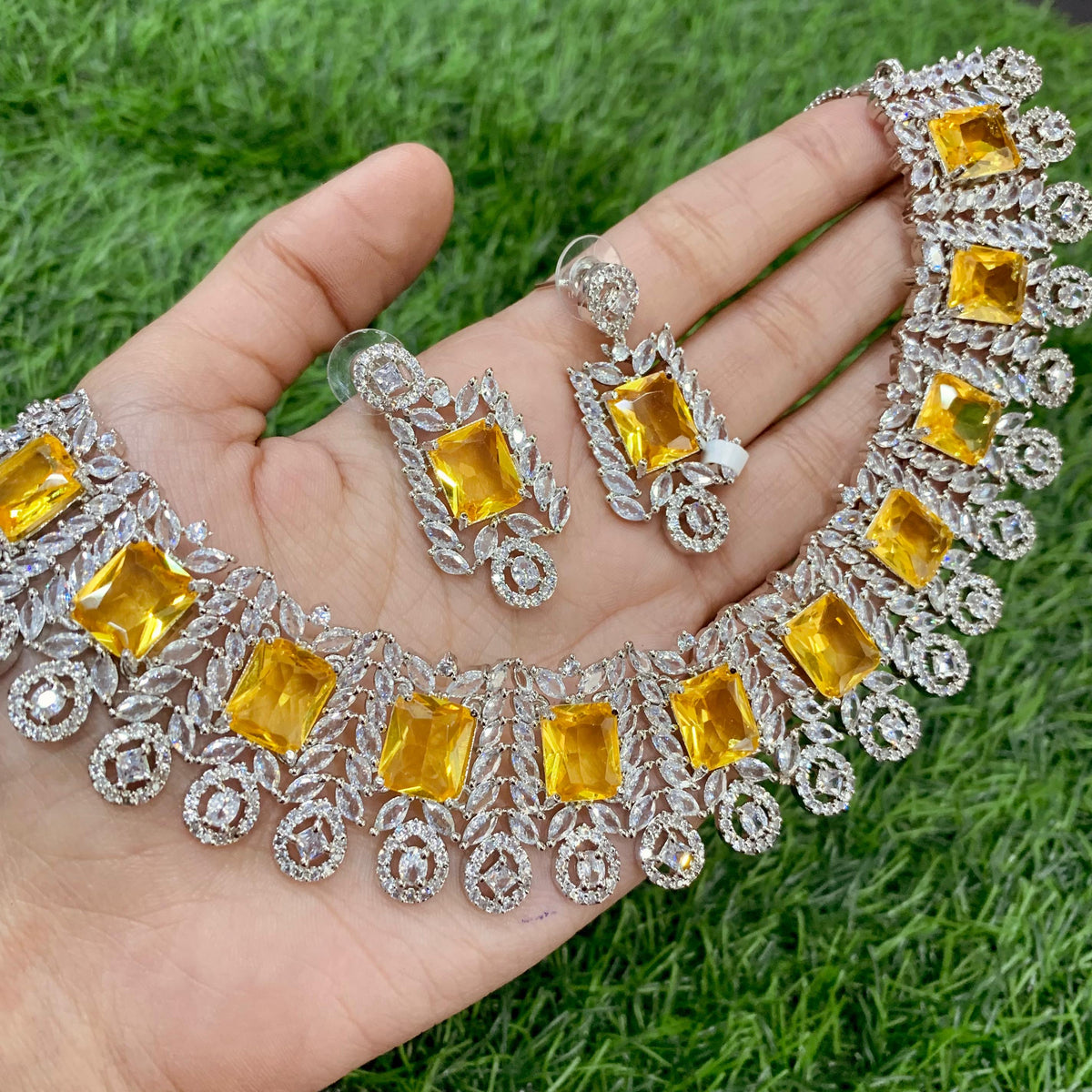 Zircon Necklace Set 344344