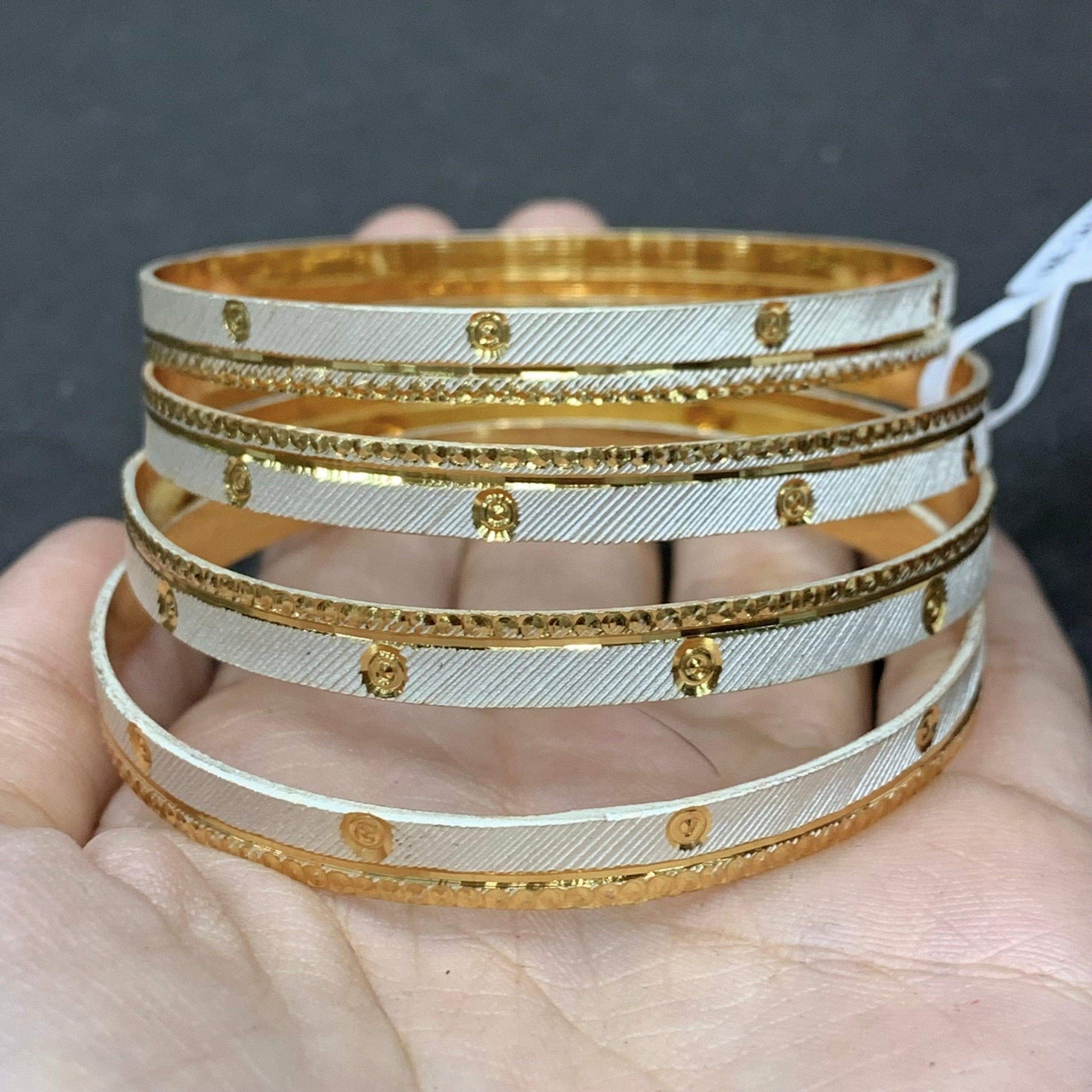 Gold Plated Bangles 62333 - Vijay & Sons